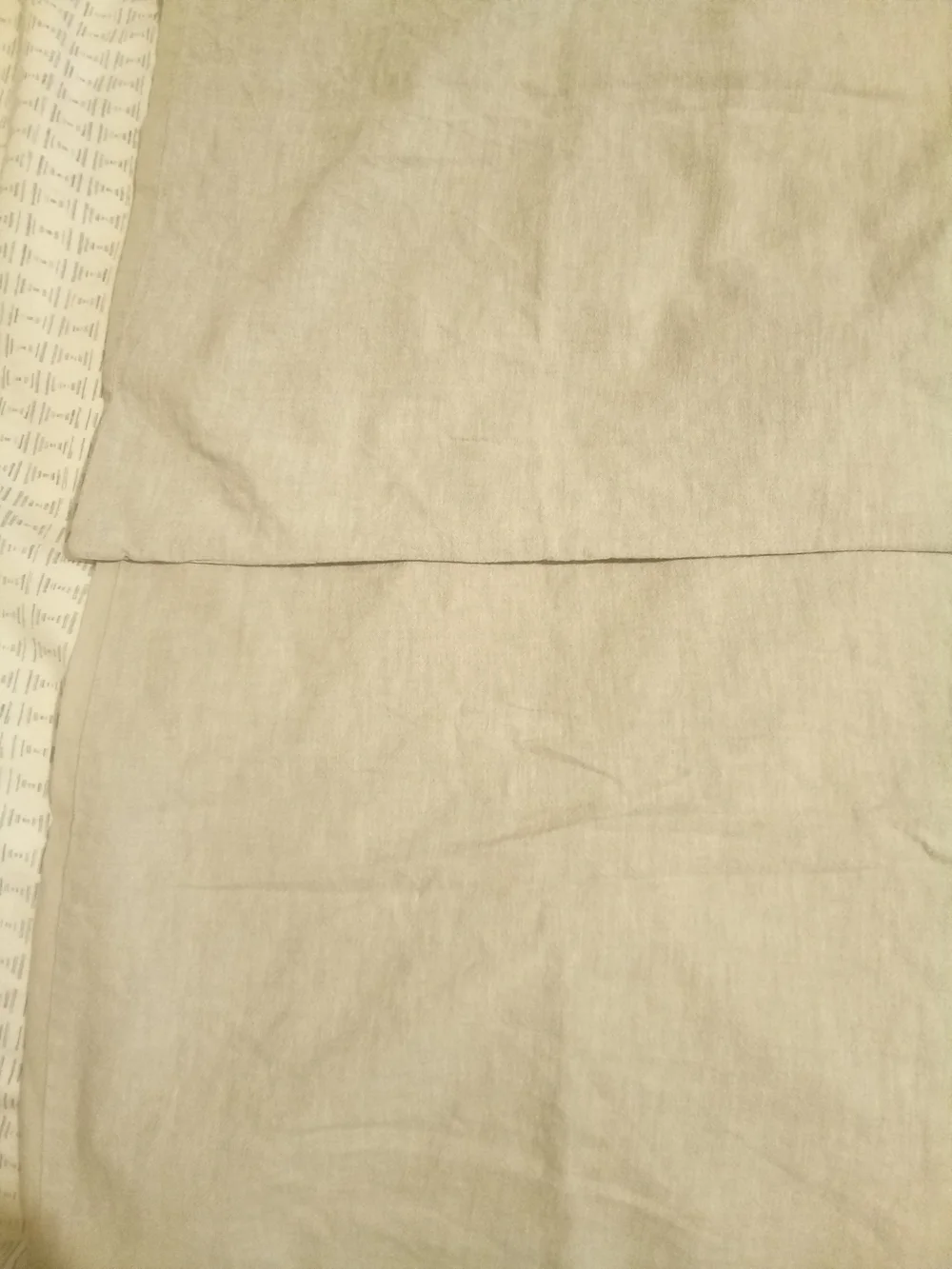 Hearth & Hand Gray Linen Blend King Size Pillowcases (2)